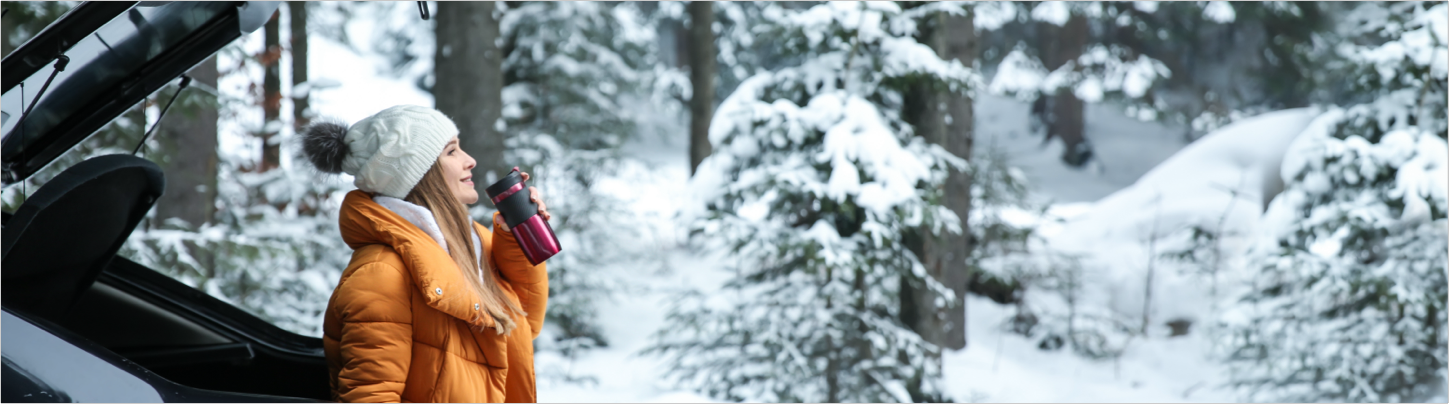 Girl in the snow